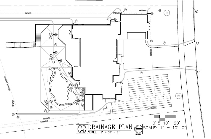 Orlando Florida  drainage design plan for residential drainage design